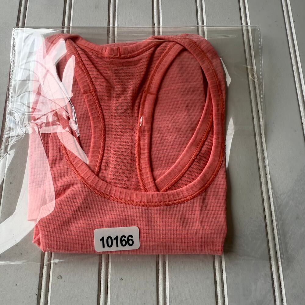 Lululemon Swiftly Tech Racerback, coral-pink shade seamless size 8 - Picture 9 of 9